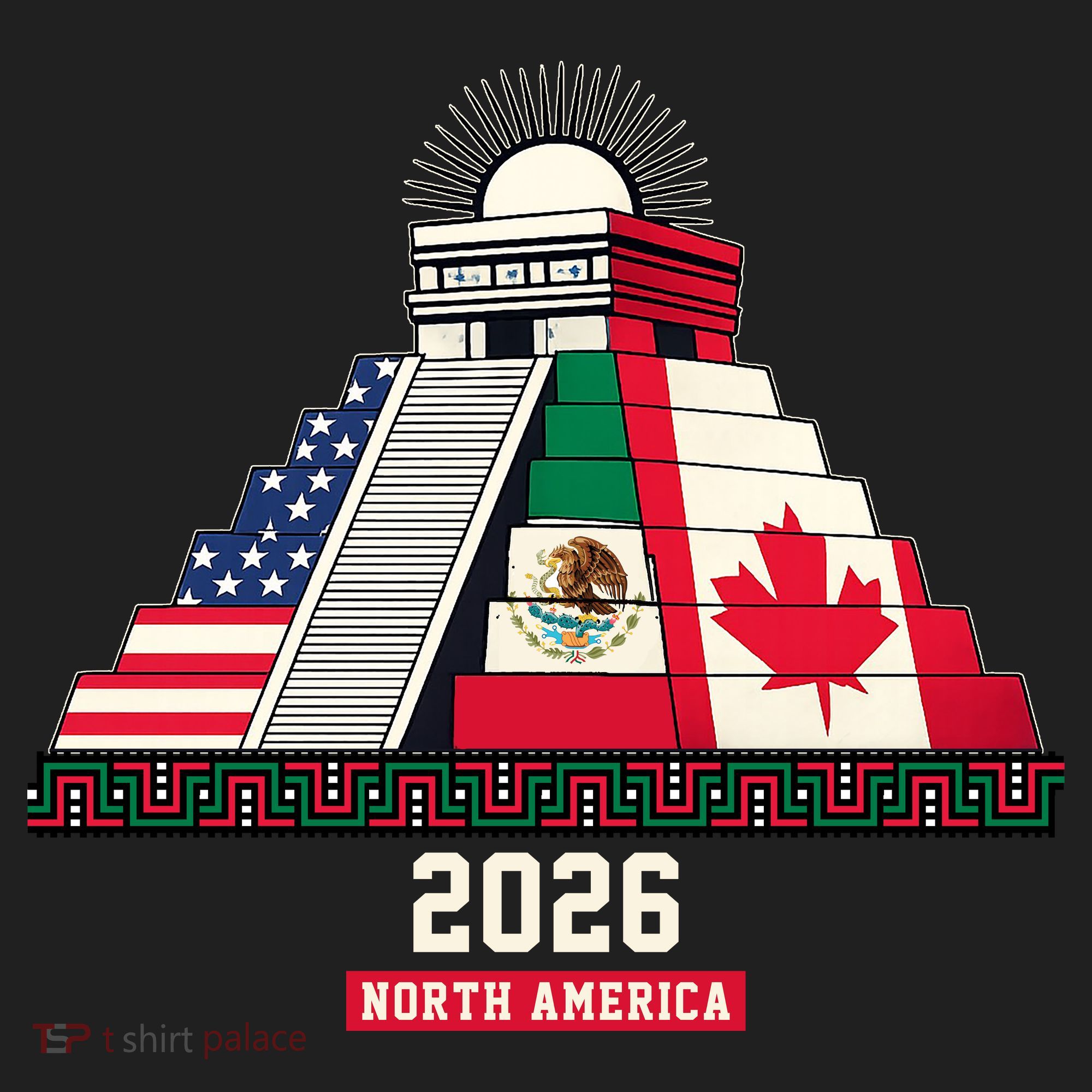 Aztec Temple North America Soccer 2026 Women's Sweatshirt