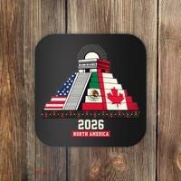Aztec Temple North America Soccer 2026 Coaster thumb 0