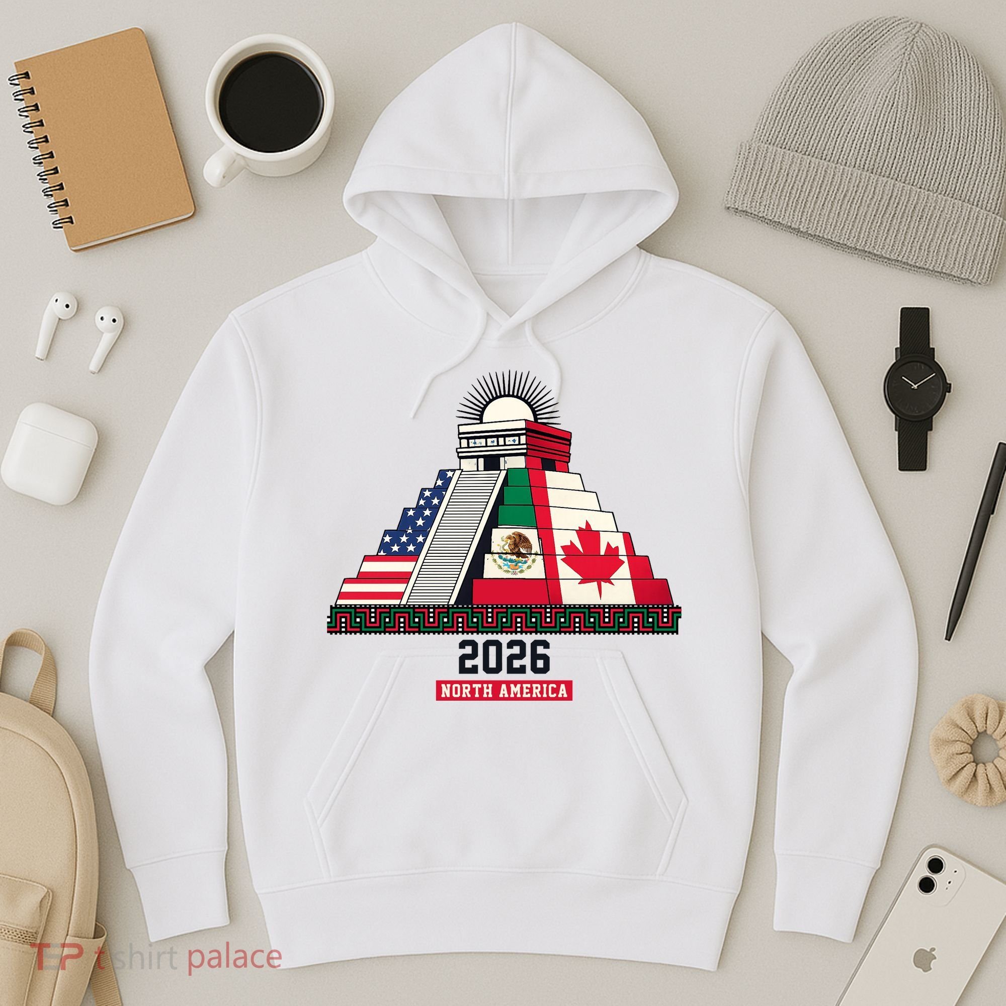 Aztec Temple North America Soccer 2026 Hoodie