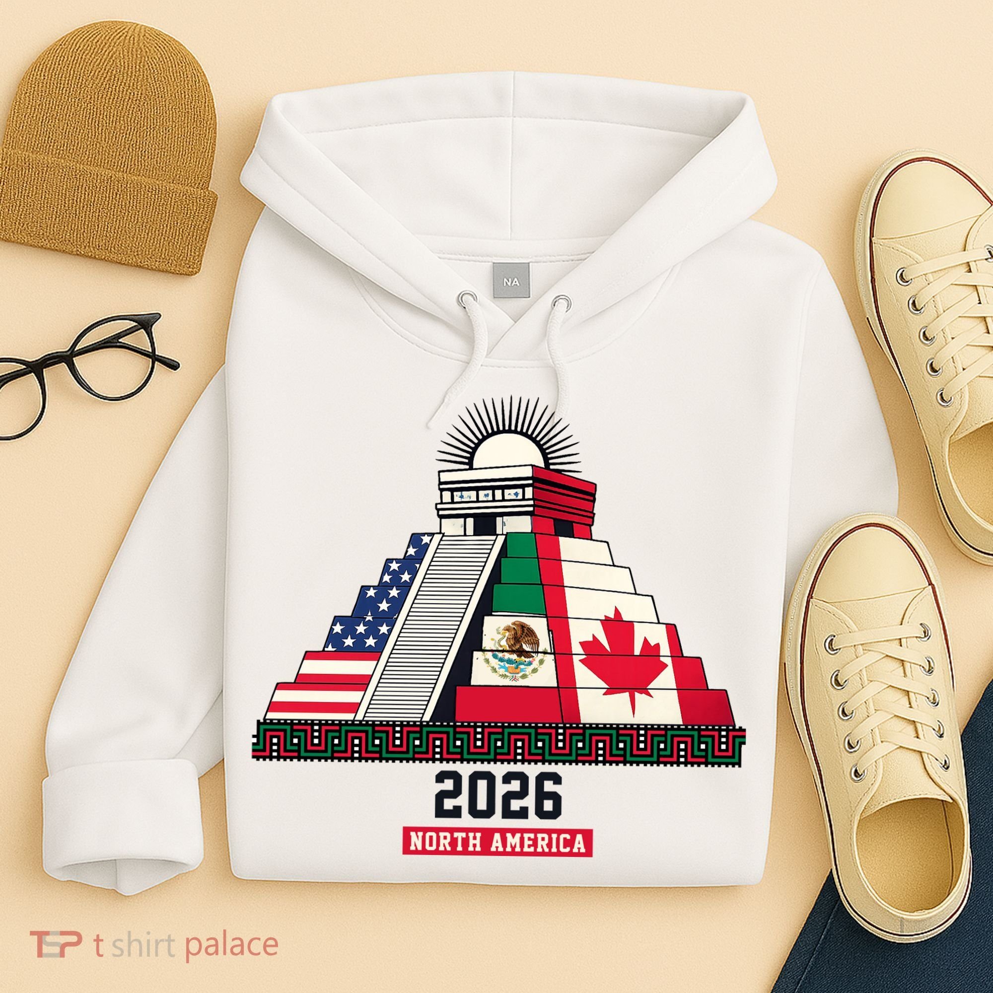 Aztec Temple North America Soccer 2026 Hoodie