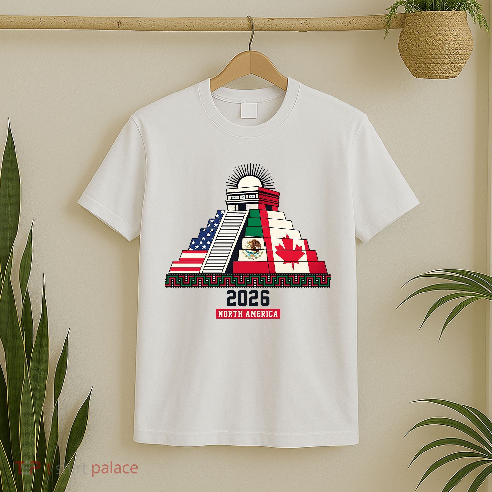 Aztec Temple North America Soccer 2026 T-Shirt