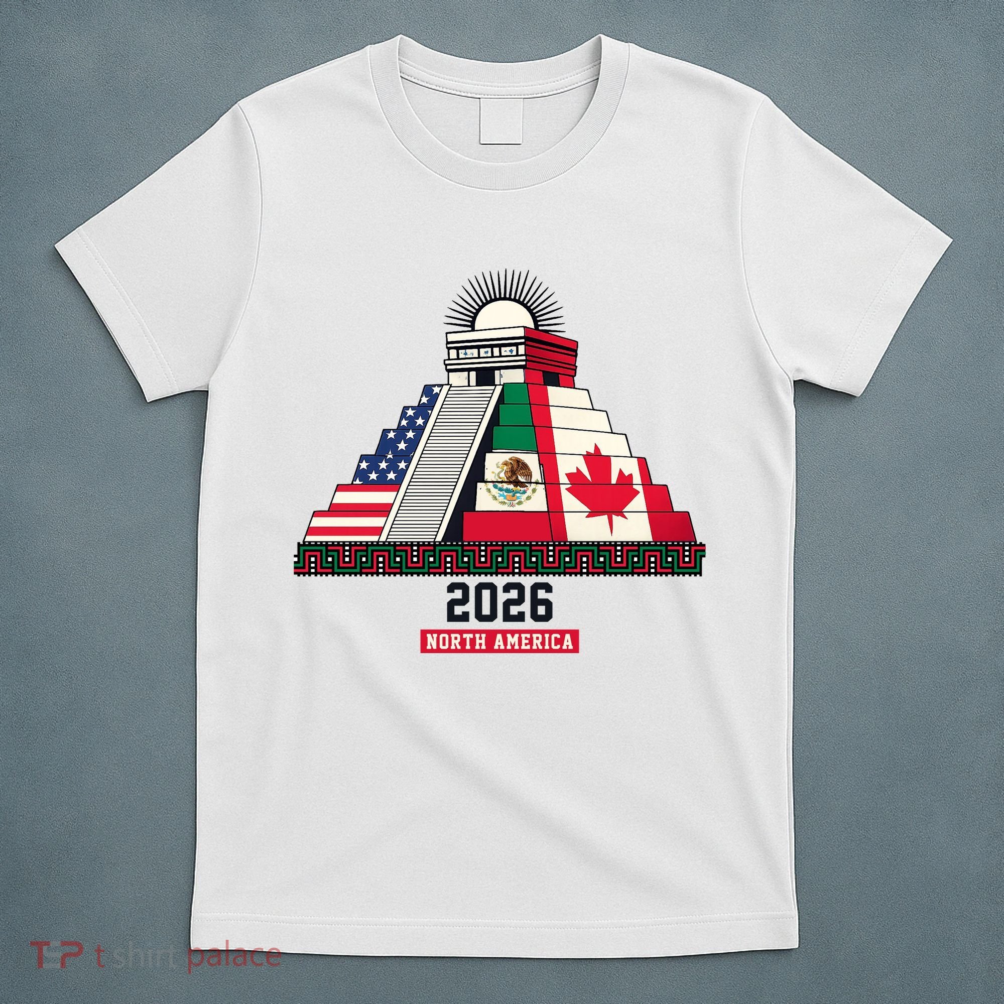 Aztec Temple North America Soccer 2026 T-Shirt