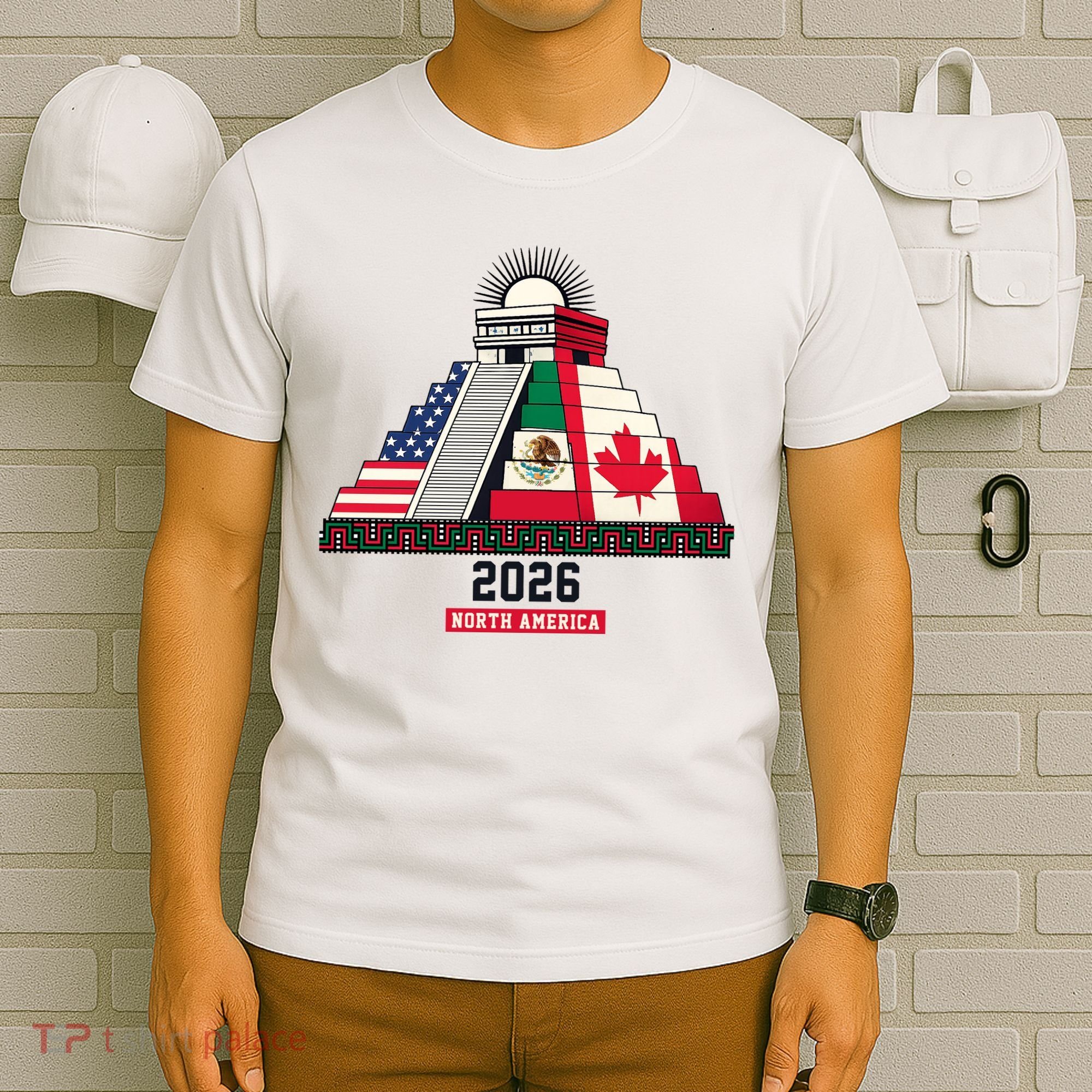 Aztec Temple North America Soccer 2026 T-Shirt