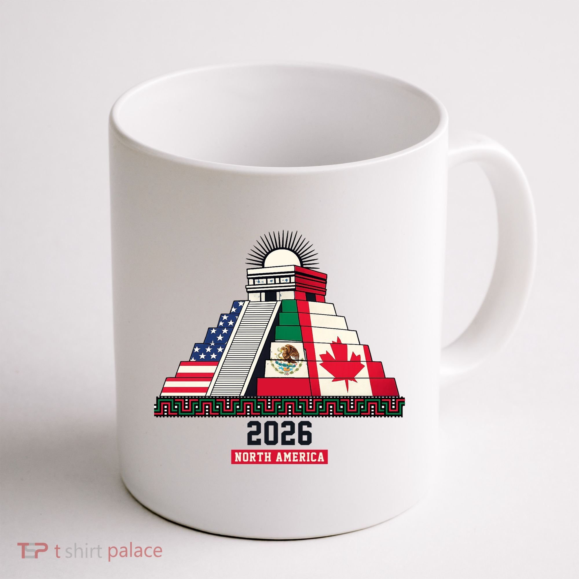 Aztec Temple North America Soccer 2026 Coffee Mug