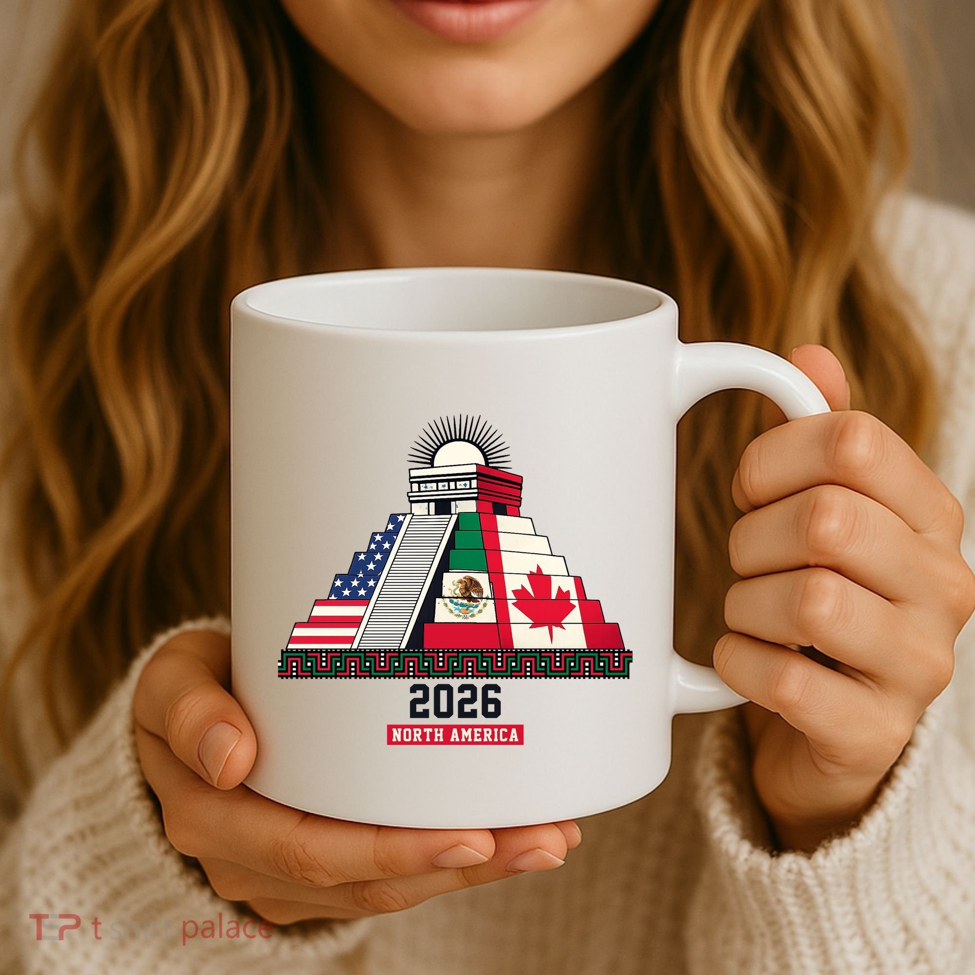 Aztec Temple North America Soccer 2026 Coffee Mug