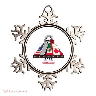 Aztec Temple North America Soccer 2026 Ornament