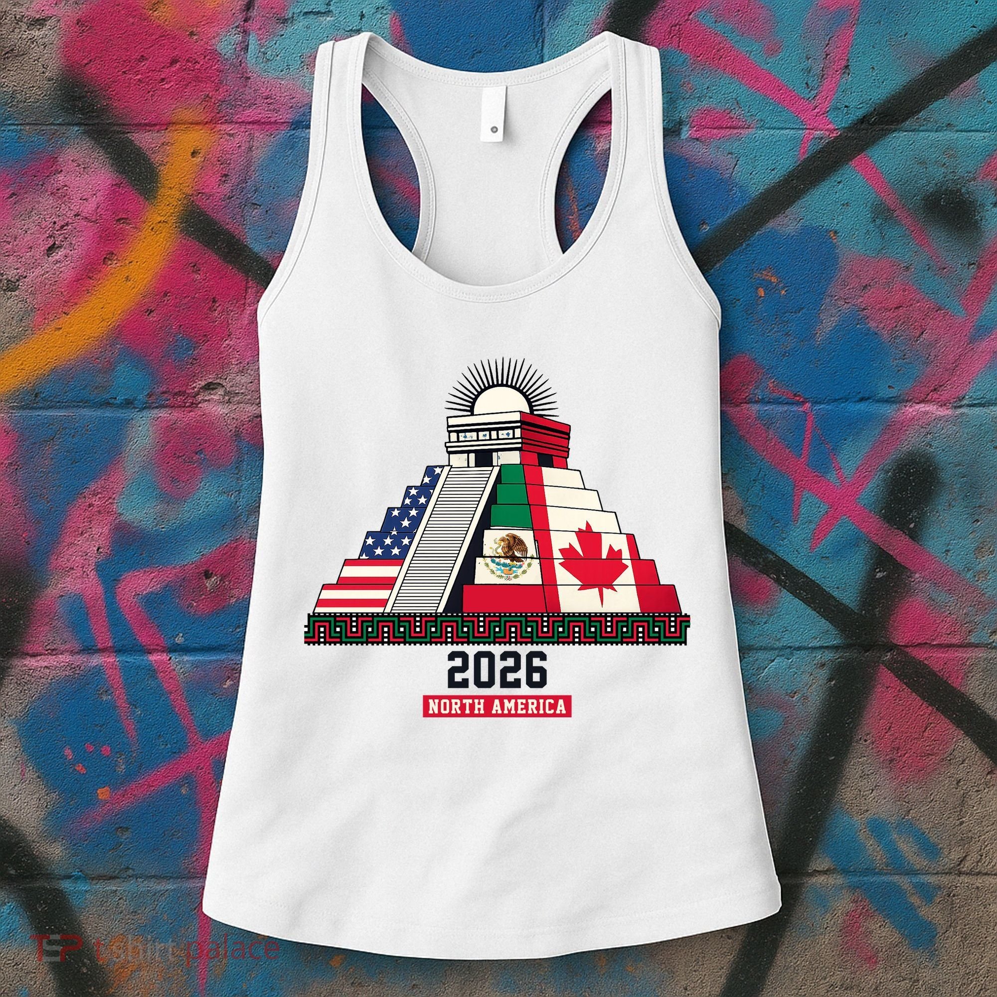 Aztec Temple North America Soccer 2026 Women's Tank Top