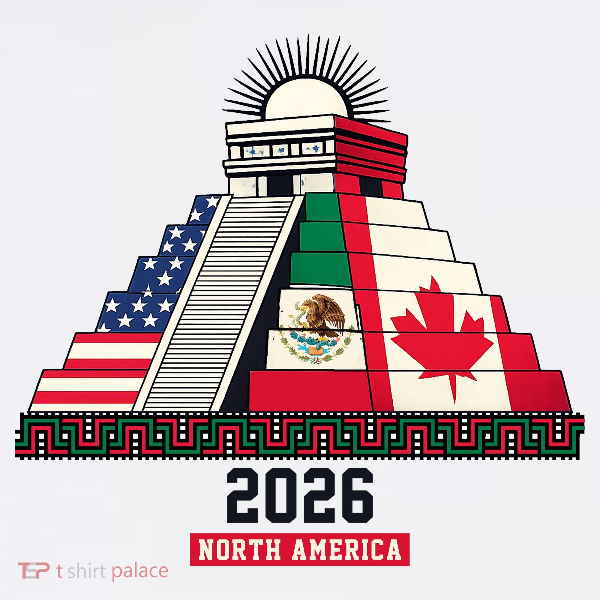 Aztec Temple North America Soccer 2026 Women's Tank Top