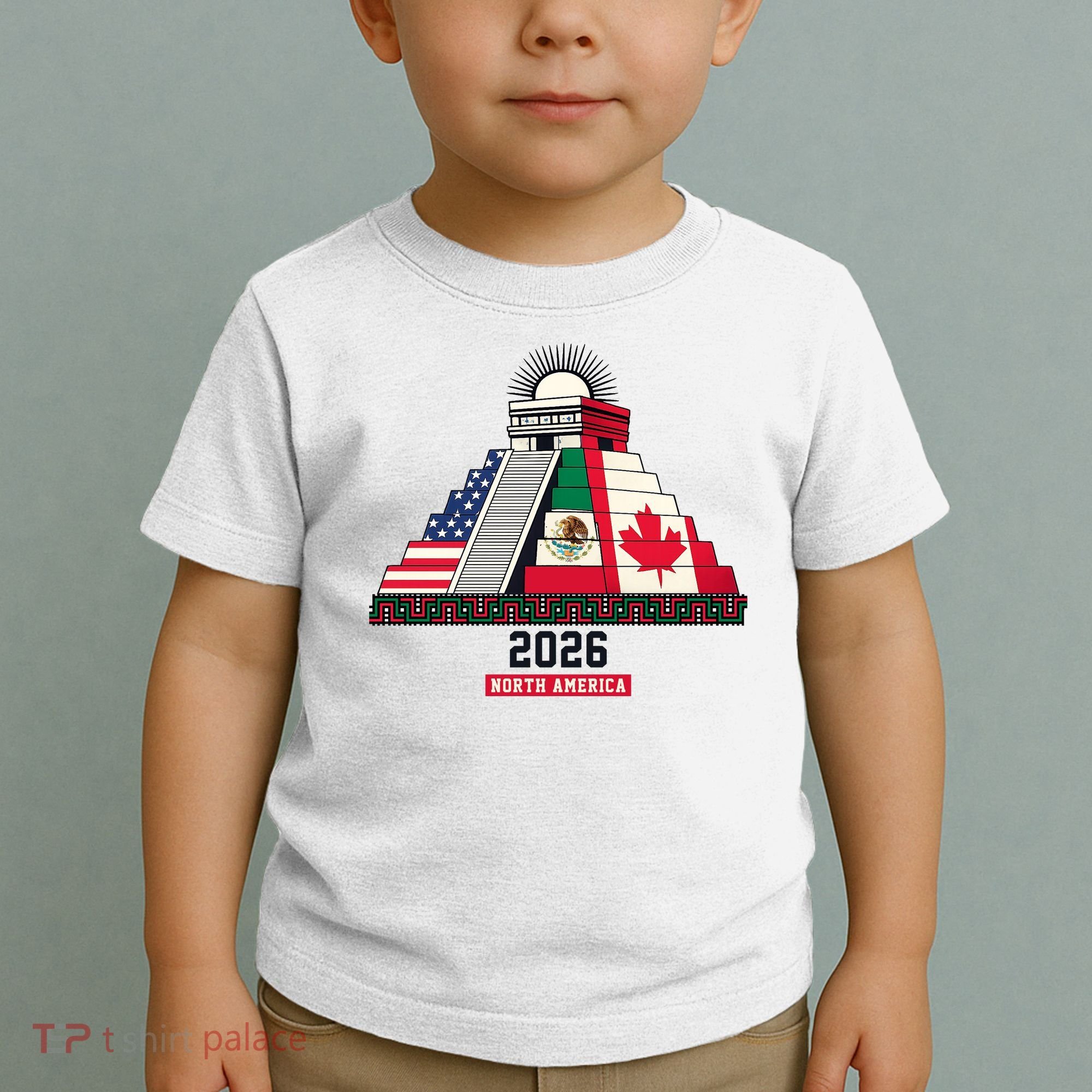 Aztec Temple North America Soccer 2026 Toddler T-Shirt
