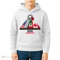 Aztec Temple North America Soccer 2026 Kids Hoodie thumb 4