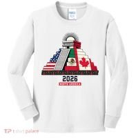 Aztec Temple North America Soccer 2026 Kids Long Sleeve Shirt thumb 0