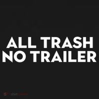 All Trash No Trailer Unisex Black Cotton Small Visor thumb 3
