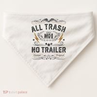 All Trash No Trailer Park USA-Made Doggie Bandana thumb 0