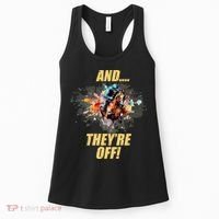 And They're Off Horse Racing Sports Fan Women's Tank Top thumb 0