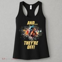 And They're Off Horse Racing Sports Fan Women's Tank Top thumb 3
