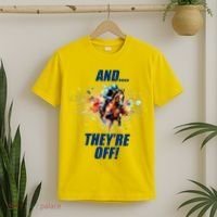 And They're Off Horse Racing Sports Fan T-Shirt thumb 2