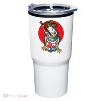 American Traditional Old School Tattoo Flash Frog Banjo Tumbler thumb 0