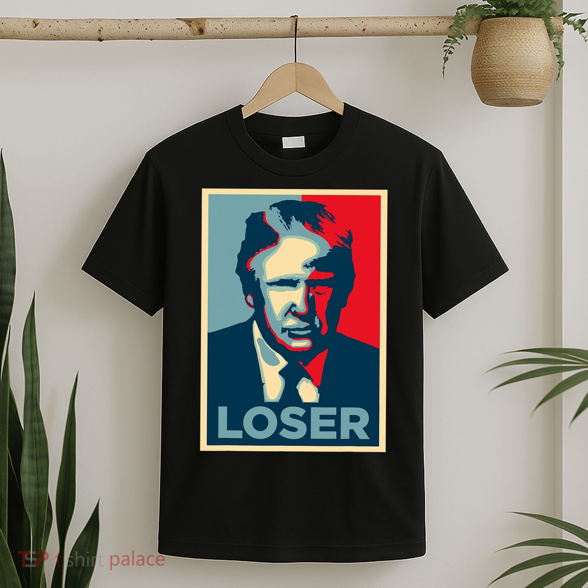 Anti Trump Obama Hope Poster Loser T-Shirt