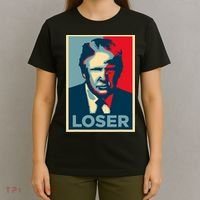 Anti Trump Obama Hope Poster Loser T-Shirt thumb 4