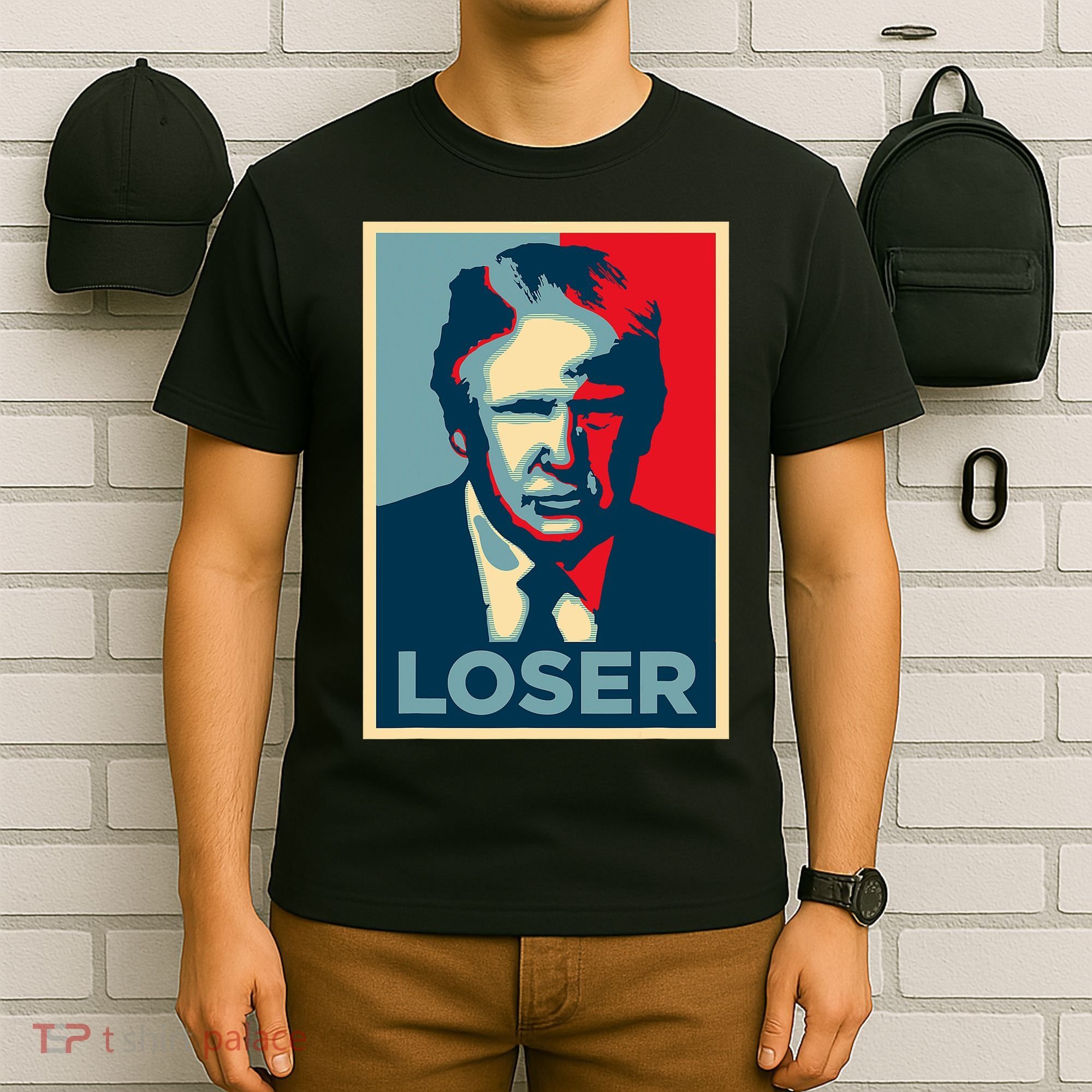 Anti Trump Obama Hope Poster Loser T-Shirt