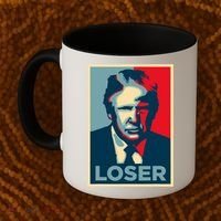 Anti Trump Obama Hope Poster Loser Coffee Mug thumb 2