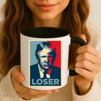 Anti Trump Obama Hope Poster Loser Coffee Mug thumb 3