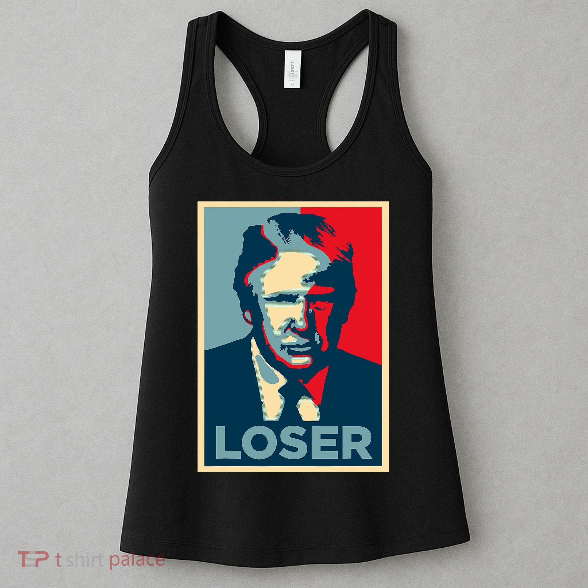 Anti Trump Obama Hope Poster Loser Women's Tank Top