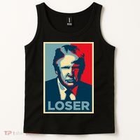 Anti Trump Obama Hope Poster Loser Tank Top thumb 2