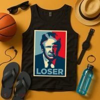 Anti Trump Obama Hope Poster Loser Tank Top thumb 4
