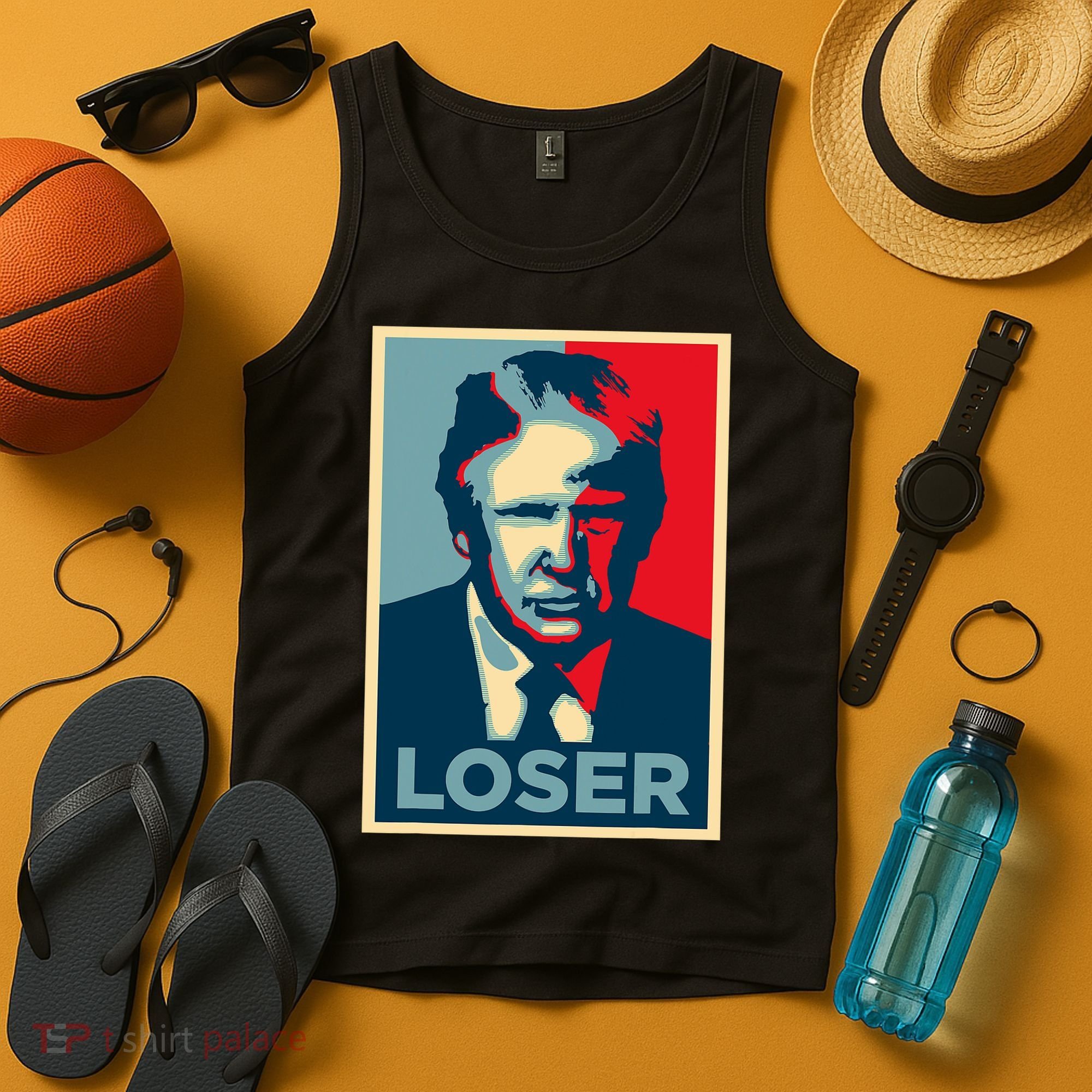 Anti Trump Obama Hope Poster Loser Tank Top