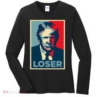 Anti Trump Obama Hope Poster Loser Women's Long Sleeve Shirt thumb 0