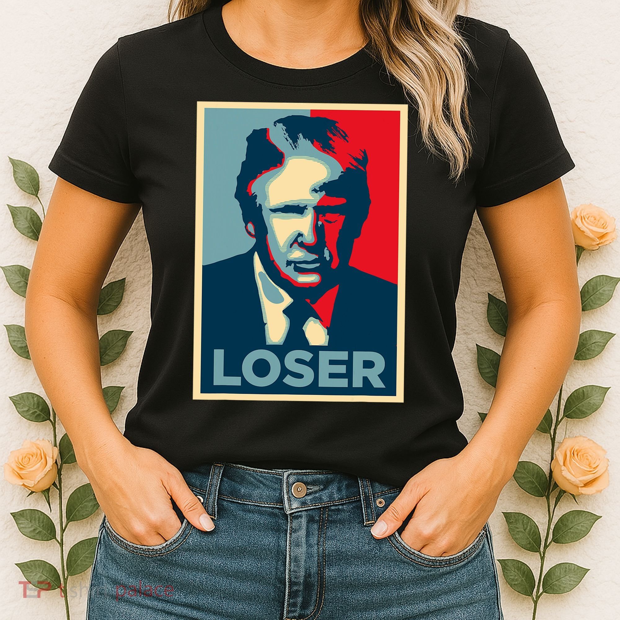 Anti Trump Obama Hope Poster Loser Women's T-Shirt