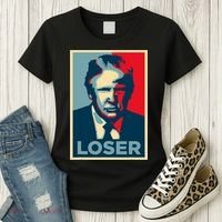 Anti Trump Obama Hope Poster Loser Women's T-Shirt thumb 3