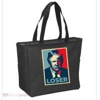 Anti Trump Obama Hope Poster Loser Tote Bag thumb 2