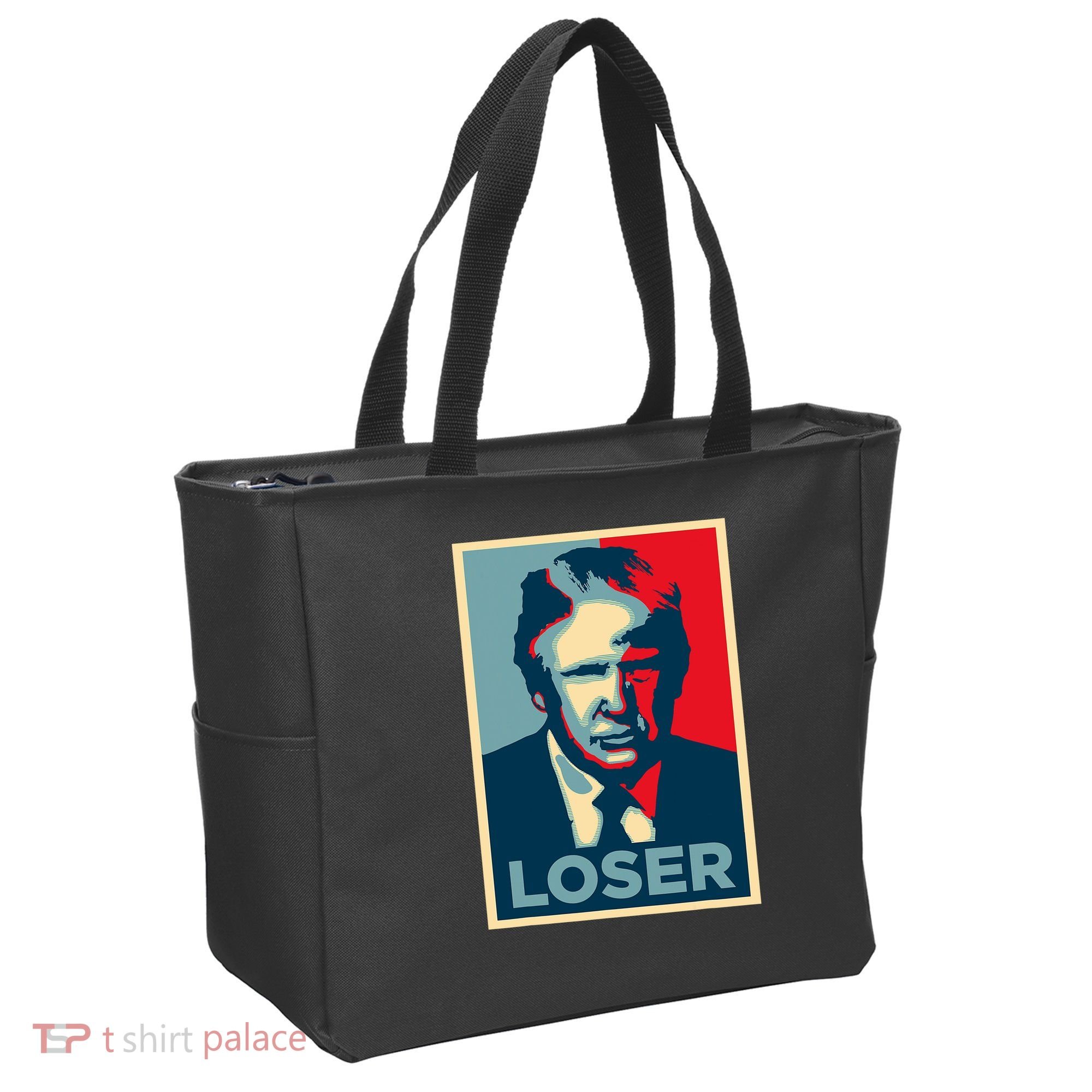 Anti Trump Obama Hope Poster Loser Tote Bag