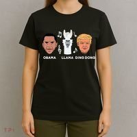 Anti Trump Obama Llama Ding Dong Impeach Funny Democrat Gift  T-Shirt thumb 4