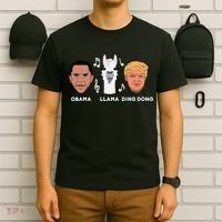 Anti Trump Obama Llama Ding Dong Impeach Funny Democrat Gift  T-Shirt thumb 6