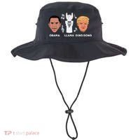 Anti Trump Obama Llama Ding Dong Impeach Funny Democrat Gift  Bucket Hat thumb 0