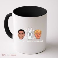 Anti Trump Obama Llama Ding Dong Impeach Funny Democrat Gift  Coffee Mug thumb 0