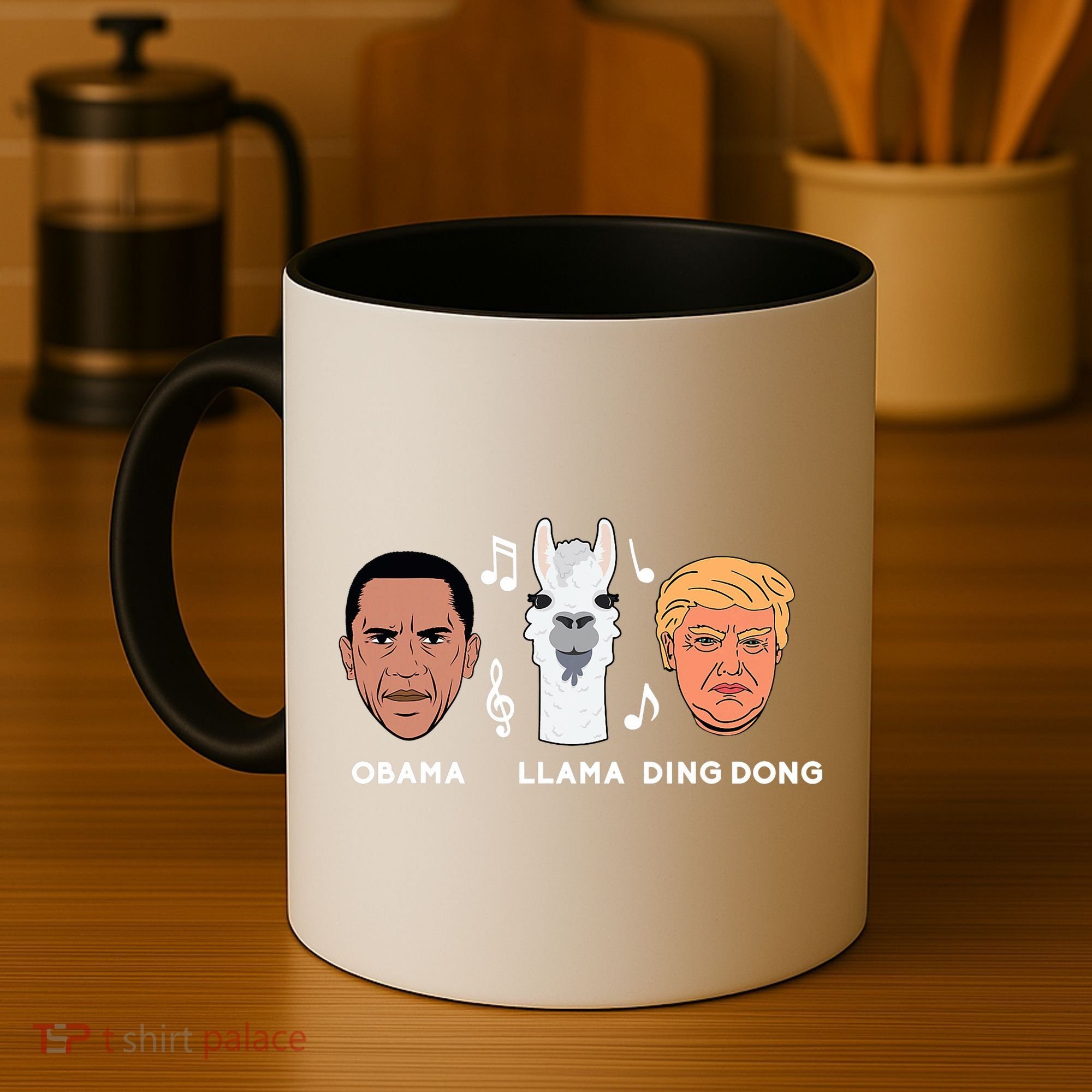 Anti Trump Obama Llama Ding Dong Impeach Funny Democrat Gift  Coffee Mug
