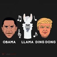Anti Trump Obama Llama Ding Dong Impeach Funny Democrat Gift  Women's Hoodie thumb 2