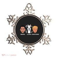 Anti Trump Obama Llama Ding Dong Impeach Funny Democrat Gift  Ornament thumb 0