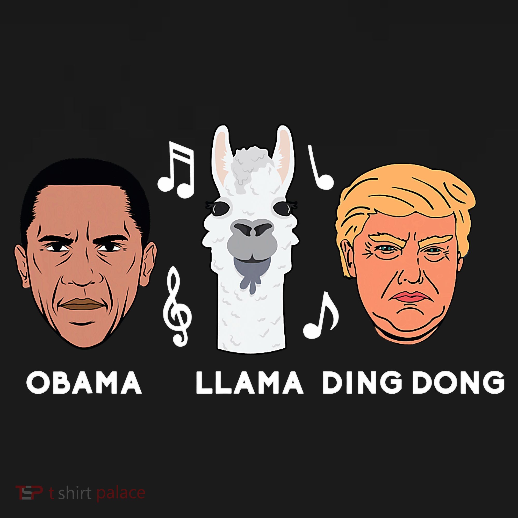 Anti Trump Obama Llama Ding Dong Impeach Funny Democrat Gift  Ornament