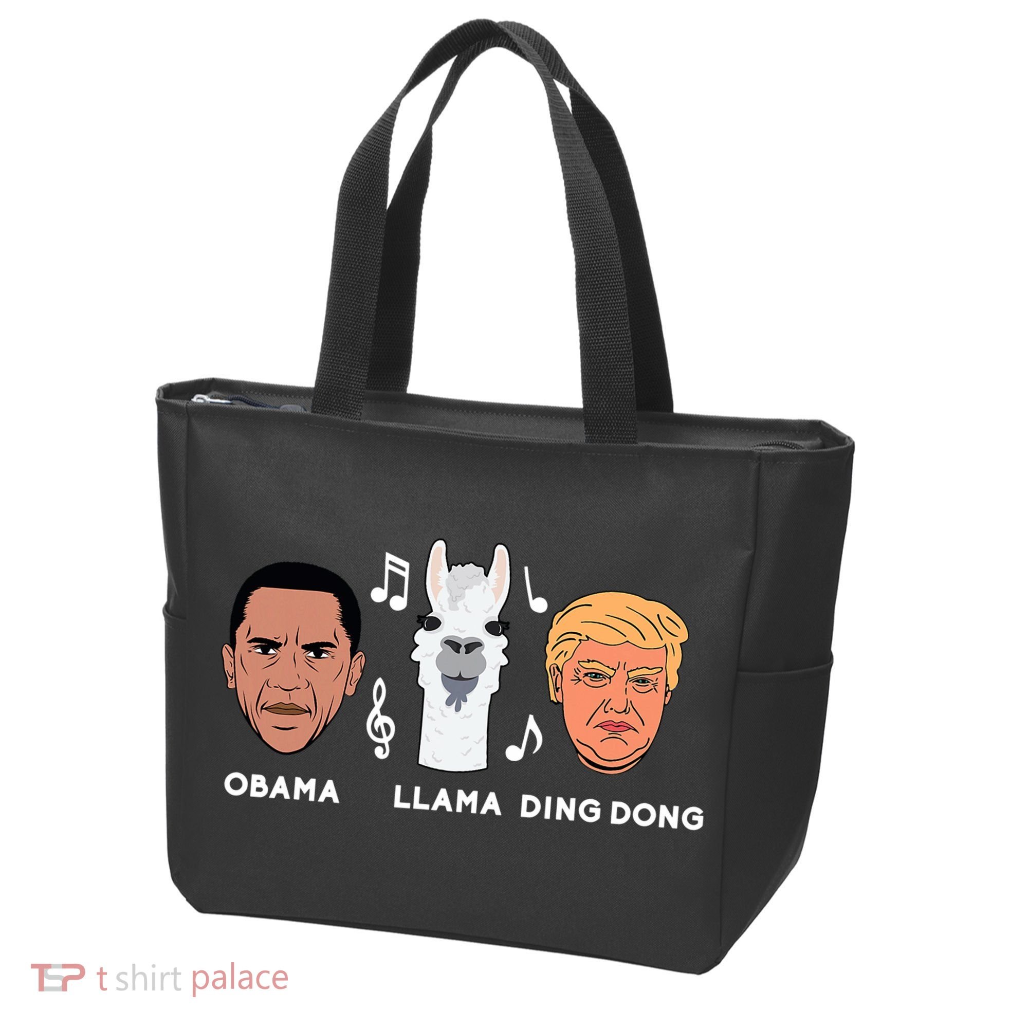 Anti Trump Obama Llama Ding Dong Impeach Funny Democrat Gift  Tote Bag