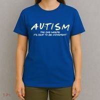 Autism The One Where Its Okay To Be Different Autism Awareness T-Shirt thumb 4