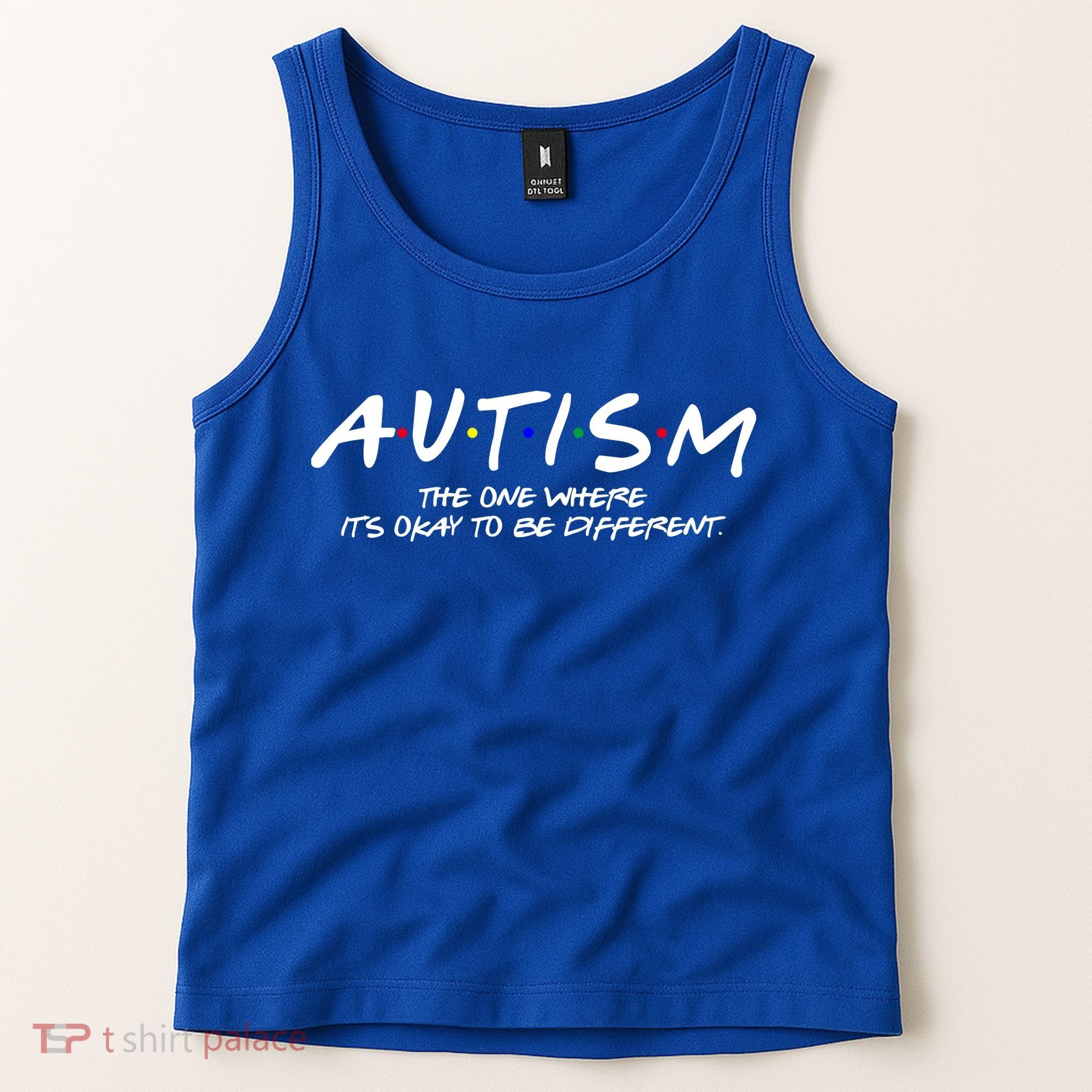 Autism The One Where Its Okay To Be Different Autism Awareness Tank Top