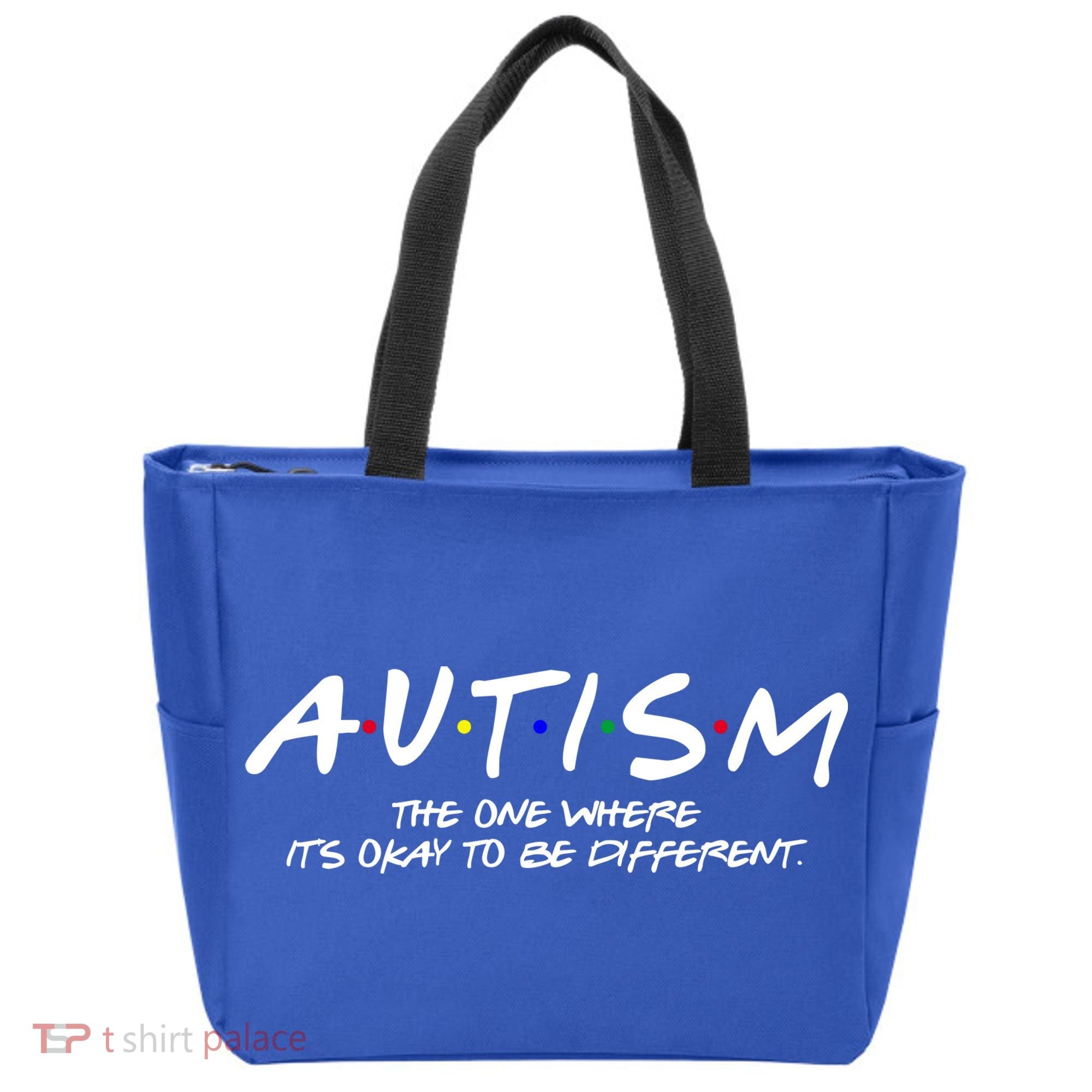 Autism The One Where Its Okay To Be Different Autism Awareness Tote Bag