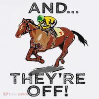And Theyre Off Funny Horse Racing Gambling Gift Apron thumb 3