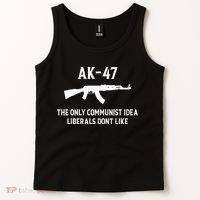 Ak47 The Only Communist Idea Liberals DonT Like Tank Top thumb 2