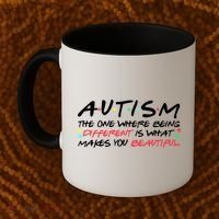 Autism The One Where Being Different Make You Beautiful Autism Awareness Coffee Mug thumb 2